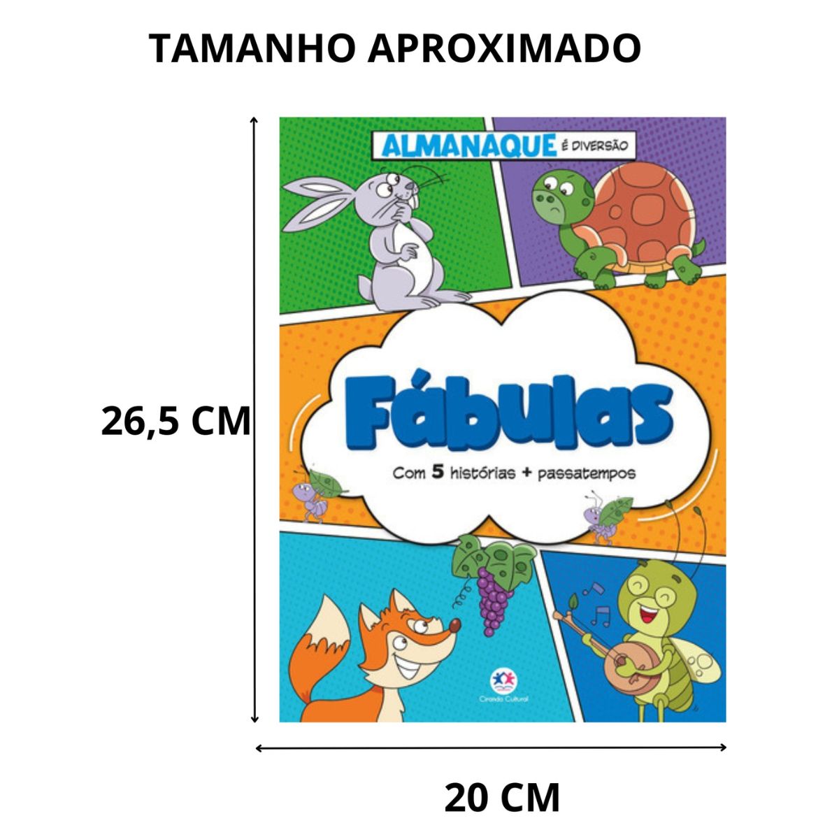 Livro Infantil Almanaque É Diversão Fábulas - Ciranda Cultural Livro Infantil Almanaque É Diversão Fábulas - Ciranda Cultural